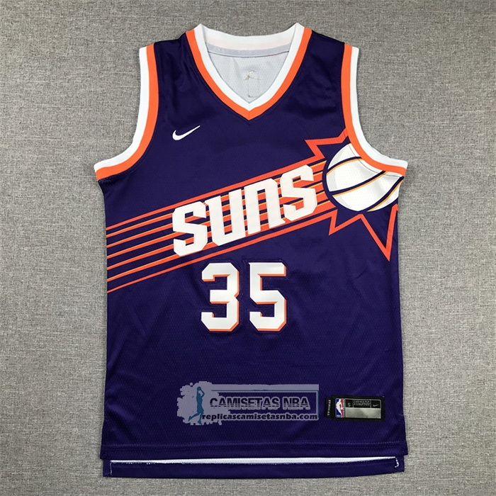 Camiseta Nino Phoenix Suns Kevin Durant NO 35 Icon 2023-24 Violeta